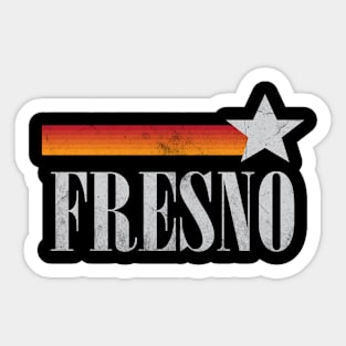 Fresno California Vintage-Style Sticker